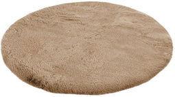Badematte Rabbit 425 Beige Ø 100cm RUND - Neutral Chic Area Rug