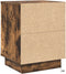vidaXL - Nachtkastjes - met - LED-lampjes - 2 - stuks - Gerookt - Eiken - 39x34,5x50 - cm