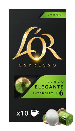 L'or - Koffiecups L'Or espresso Lungo Elegante 10 stuks