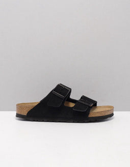 Birkenstock Arizona SFB VL - Slippers - Suède - Black - Maat 38