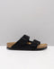 Birkenstock Arizona SFB VL - Slippers - Suède - Black - Maat 38