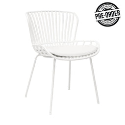 KICK Lot - Tuinstoel - Comfortabel modern design - Wit (6 stuks)