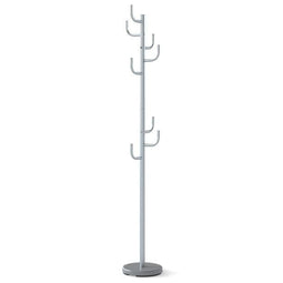 Coast Garderobestandaard Zilver – Moderne Kactus Kapstok met 8 Haken – 26,67 x 119/175 cm