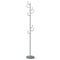 Coast Garderobestandaard Zilver – Moderne Kactus Kapstok met 8 Haken – 26,67 x 119/175 cm