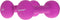 Tunturi Dumbbell set - 2 x 3 kg - Neopreen - Fluor Paars (2 stuks)
