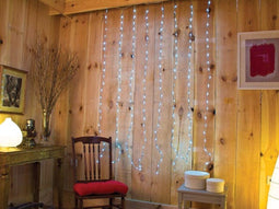 Cascade Light LED - 1 x 1.7 m - 192 leds - wit - transparante kabel - modulator - 24 V