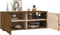 vidaXL - Wandkast - 80x30x30 - cm - massief - grenenhout - honingbruin