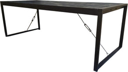Eettafel Finn - Eetkamertafel - Zwarte eettafel 200 cm