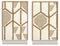 ESPRIT - Schilderij - Boho Design - Beige (2 stuks)