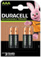 Duracell Recharge Plus AAA - Oplaadbare batterijen 750 mAh - 1000 keer opladen (4 stuks)
