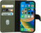 Mobiparts - Leather 2 in 1 Wallet Case - Uitneembare backcover MagSafe geschikt - Groen