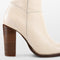 PS Poelman MADE Dames Laarzen - Hoge hak 10 cm - Gebroken Wit - Maat 36