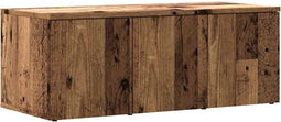 vidaXL - Tv-meubel - 80x34x30 - cm - bewerkt - hout - oud - houtkleurig