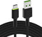 Green Cell KABGC06 - USB-C Kabel - Snel opladen Quick Charge 3.0 - Zwart 120cm