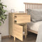 vidaXL - Nachtkastjes - 2 - st - 40x35x70 - cm - bewerkt - hout - sonoma - eikenkleurig