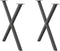 vidaXL - Eettafelpoten - 2 - st - X-vormig - 80x(72-73) - cm - staal - antraciet