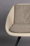 Dutchbone Wakefield - Eetkamerstoelen - Comfortabele kuip met afneembare kussens - Beige (set van 2)