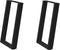 vidaXL - Eettafelpoten - 2 - st - U-vormig - 50x(72-73) - cm - staal - zwart
