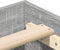 vidaXL - Bedframe - 120x190 - cm - Grijs - Sonoma - Geengineerd - Hout