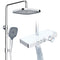 Rainsworth - Douchemengset - Thermostatisch met 26 x 26 cm Hoofddouche 3 Straalsoorten - Chrome