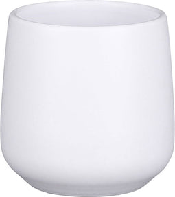 Mica decorations - Amber pot rond wit mat h11,5xd12cm