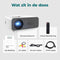 Spoused Beamer - Full-HD - 10.000 Lumen - WiFi Streaming - Wit