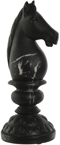 Decoratieve figuren Home ESPRIT Zwart Paard 13 x 13 x 33 cm