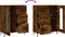 vidaXL - Dressoir - 69,5x34x90 - cm - bewerkt - hout - gerookt - eikenkleurig