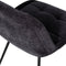 BePureHome Crate Eetkamerstoel - Fluweel - Donkergrijs - 81x51x62