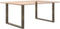 vidaXL - Eettafelpoten - 2 - st - U-vormig - 100x(72-73) - cm - staal - naturel