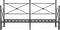 vidaXL - Slaapbank - met - onderschuifbed - zonder - matras - 90x200cm - staal - zwart
