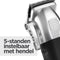 BaByliss E812E - Lithium Power Tondeuse - Draadloos 3 uur gebruik - RVS messen - 10 opzetkammen