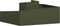 vidaXL - Tuinplanter - Olijfgroen - 100x100x50 - cm - Staal