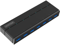 Unitek Y-3184 - 7-poorts USB 3.2 Hub - Zwart