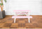 SenS-Line - Kindertafel Minnie Roze/Wit - Picknicktafel Voor buiten - L 90 x B 90 x H 55 cm - FSC 100 % Grenenhout