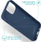 iMoshion Hoesje Geschikt voor iPhone 13 Mini Hoesje Siliconen - iMoshion Color Backcover - Donkerblauw