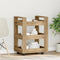 vidaXL - Keuken - Trolley - Artisan - Eiken - 60x45x80 - cm - Geengineerd - Hout