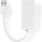 Nedis USB-netwerkadapter - USB 3.2 Gen 1 - 1 Gbps - USB-A Male - RJ45 Female - 0.20 m - Rond - Vernikkeld - Koper - Wit - Doos