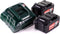 Metabo 685050000 - Accu 18V 4.0Ah (2 stuks) - Oplader ASC 30-36