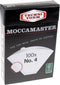 Moccamaster Filters - Koffiefilters nr. 4 - Milieuvriendelijk papier - Wit (100 stuks)