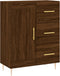 vidaXL - Dressoir - 69,5x34x90 - cm - bewerkt - hout - bruin - eikenkleur
