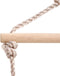 vidaXL Schommelzitje met touwladder polyetheen blauw