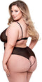 Gympak Baci Lingerie Crotchless Zwart - Queen