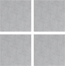 vidaXL - Aluminium - Antislip - Tegels - 4 - Stuks - 40x40 - cm