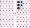 iMoshion Hoesje Geschikt voor Samsung Galaxy S21 Ultra Hoesje Met Pasjeshouder - iMoshion Design Softcase Bookcase - Wit / Zwart / Hearts Allover White