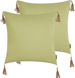 CHMISTAR - Sierkussen set van 2 - Groen - 45 x 45 cm - Polyester