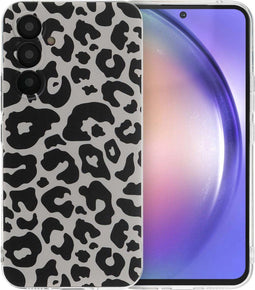 imoshion Hoesje Geschikt voor Samsung Galaxy A54 (5G) Hoesje Siliconen - imoshion Design hoesje - Meerkleurig / Leopard Transparent