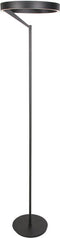Steinhauer Mykty - vloerlamp - LED - Ø 40cm - zwart - 170cm - 5200 lumen - 4201ZW
