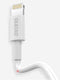 Dudao - USB naar Lighting Geschikt voor iPhone oplader - 3A Fast charge oplaadkabel - Datakabel - 1 Meter - Wit