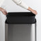 Brabantia Bo Touch Bin Hi - Prullenbak - 60 liter - Soft-touch openingssysteem - Matt Steel Fingerprint Proof